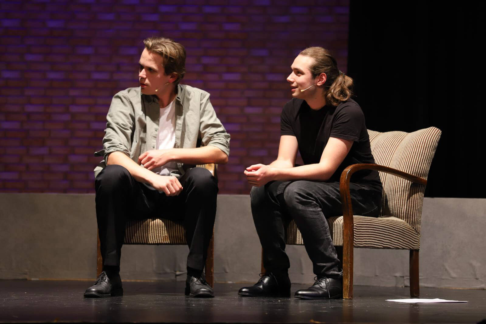 Melchior und Moritz reden miteinander