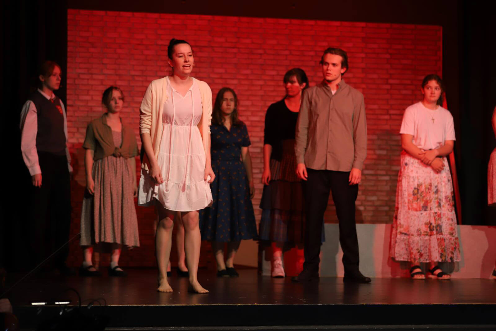 Ilse singt in rotem Licht